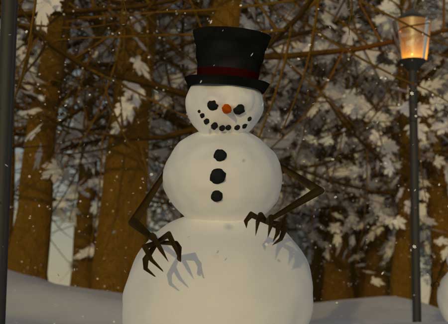 Snowman Rendered Image